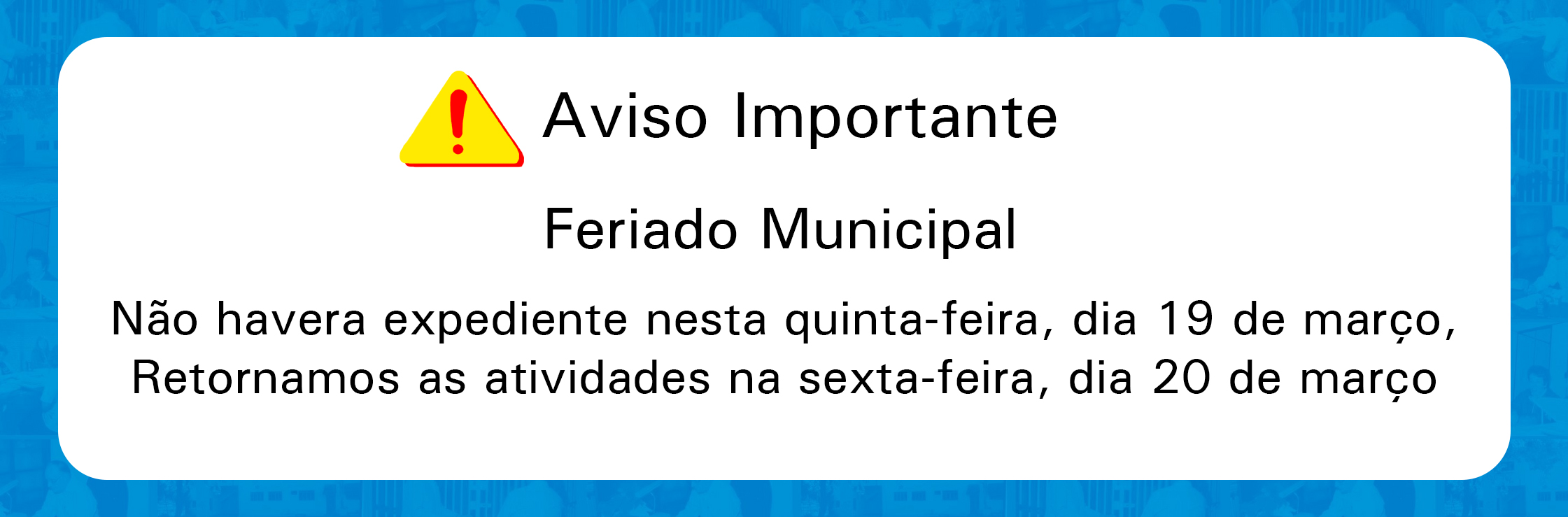 feriado municipal